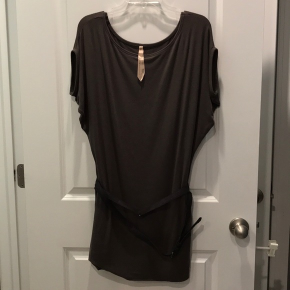 Bailey 44 Mini Dress Belted stretchy soft jersey tunic - Picture 7 of 9